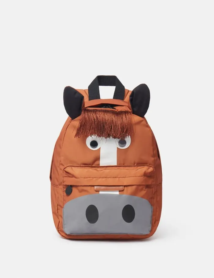 Kids Horse Graphic Backpack Brown Stella McCartney Shoes And Accessories