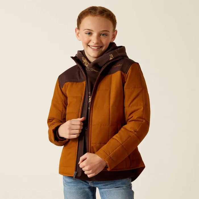 Kids Jackets and Vests Ariat Crius Jacket Chestnut Horsechocolate Plum