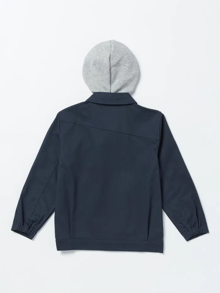 Kids Jackets and Vests Volcom Big Boys Korman Hood Jacket 8211 Navy