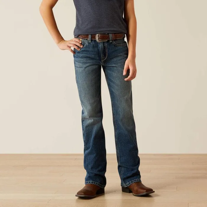 Kids Jeans Ariat B4 Relaxed Kelvin Boot Cut Jeans Dakota