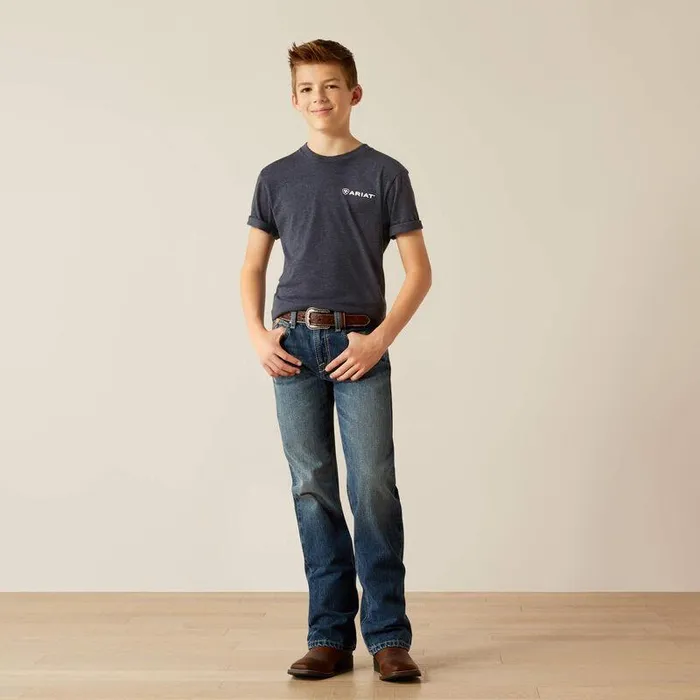 Kids Jeans Ariat B4 Relaxed Kelvin Boot Cut Jeans Dakota