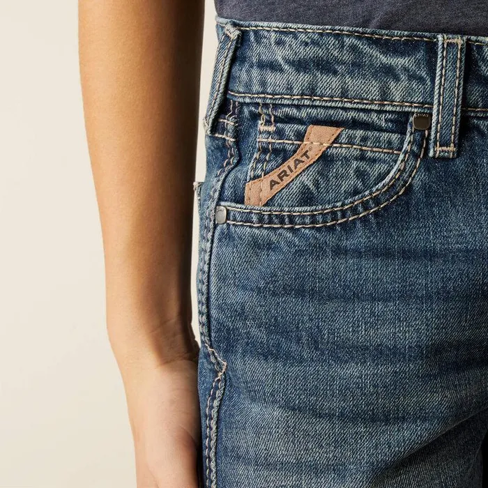 Kids Jeans Ariat B4 Relaxed Kelvin Boot Cut Jeans Dakota