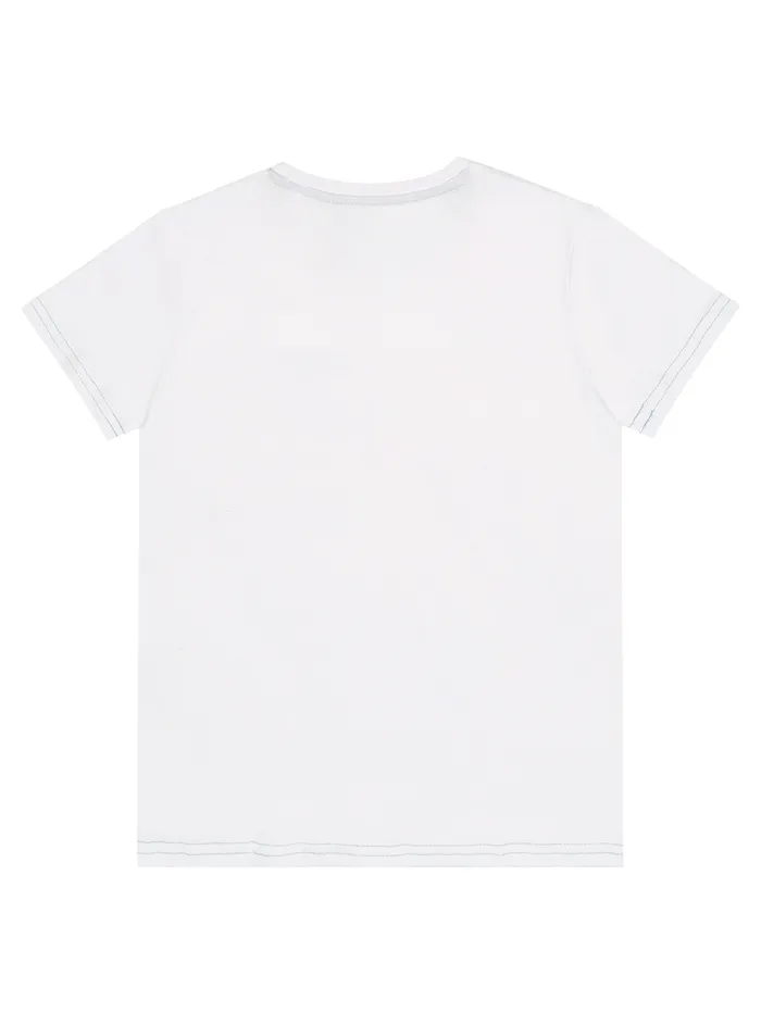 Kids Little Boy GUESS Eco White Orange Logo Tshirt 27 Kids Little Boy GUESS Eco White Orange Logo Tshirt 27