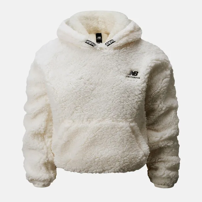 Kids NB Athletics Hoodie Sea Salt New Balance Tops