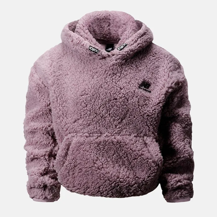 Kids NB Athletics Hoodie Violet Shadow New Balance Tops