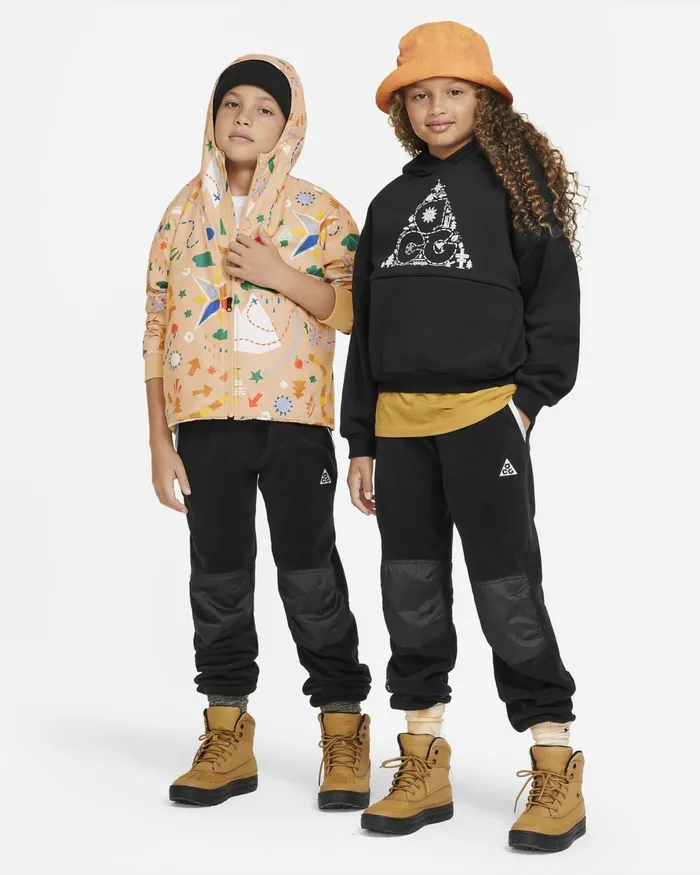 Kids Nike All Clothing ACG Polartec 039Wolf Tree039 Blackdark Smoke Greyphoton Dustphoton Dust