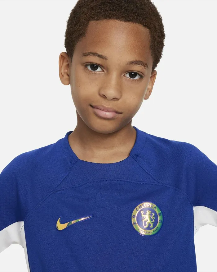 Kids Nike All Clothing Chelsea FC 202324 Stadium Home Rush Bluewhiteclub Gold