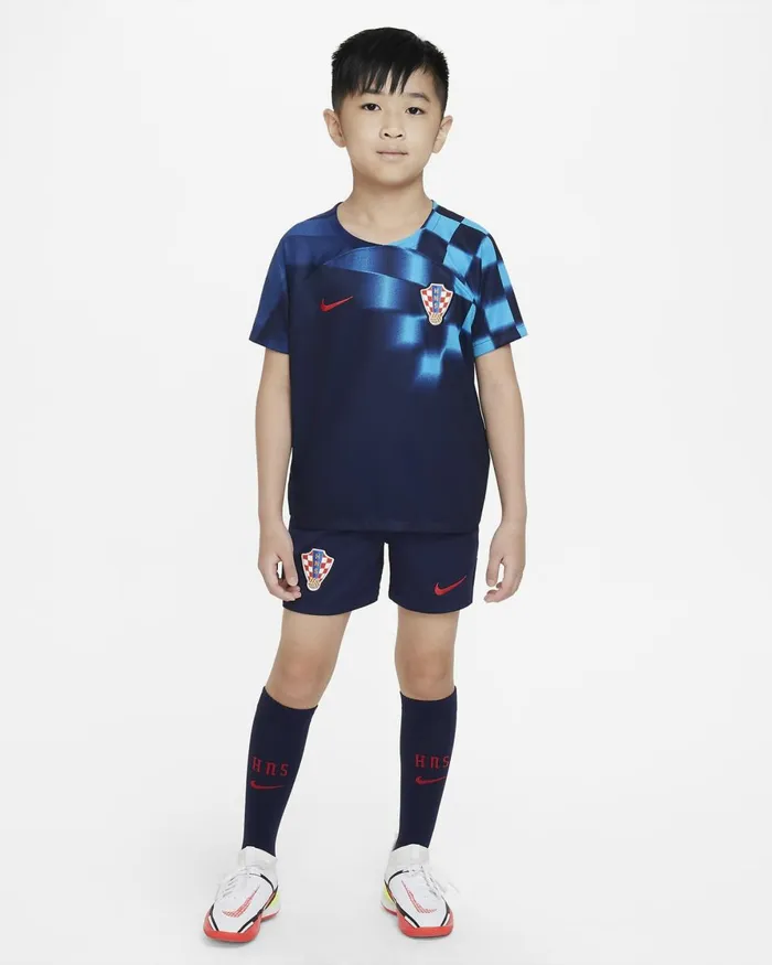 Kids Nike All Clothing Croatia 202223 Away Blackened Blueuniversity Red