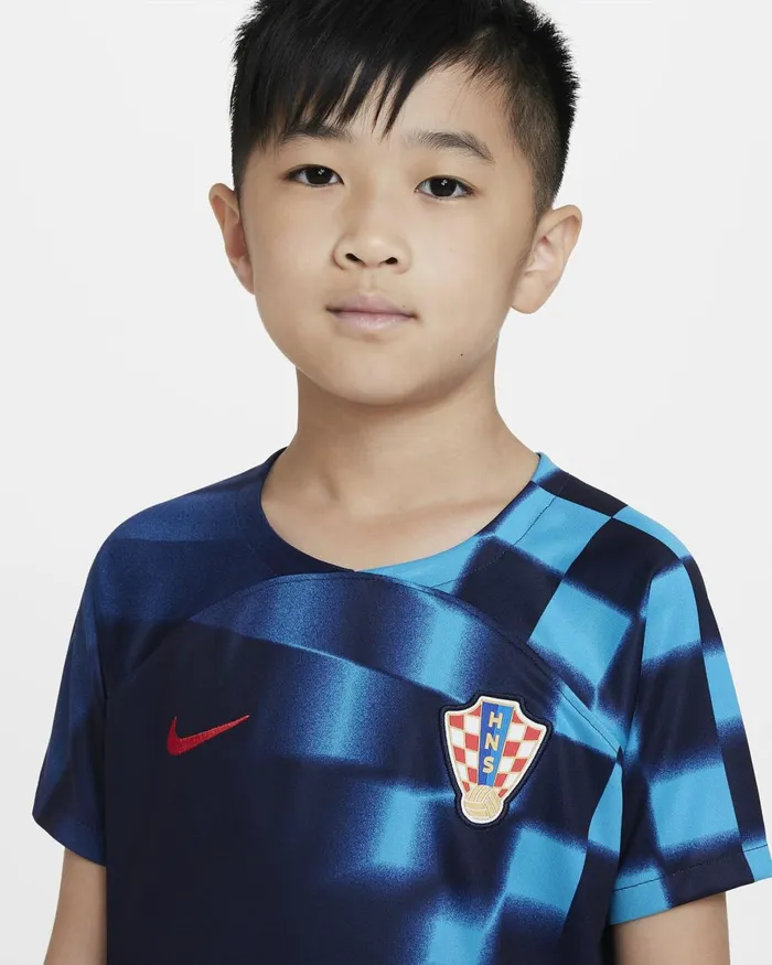 Kids Nike All Clothing Croatia 202223 Away Blackened Blueuniversity Red