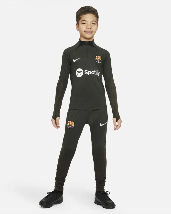 Kids Nike All Clothing FC Barcelona Strike Sequoiablackwhite