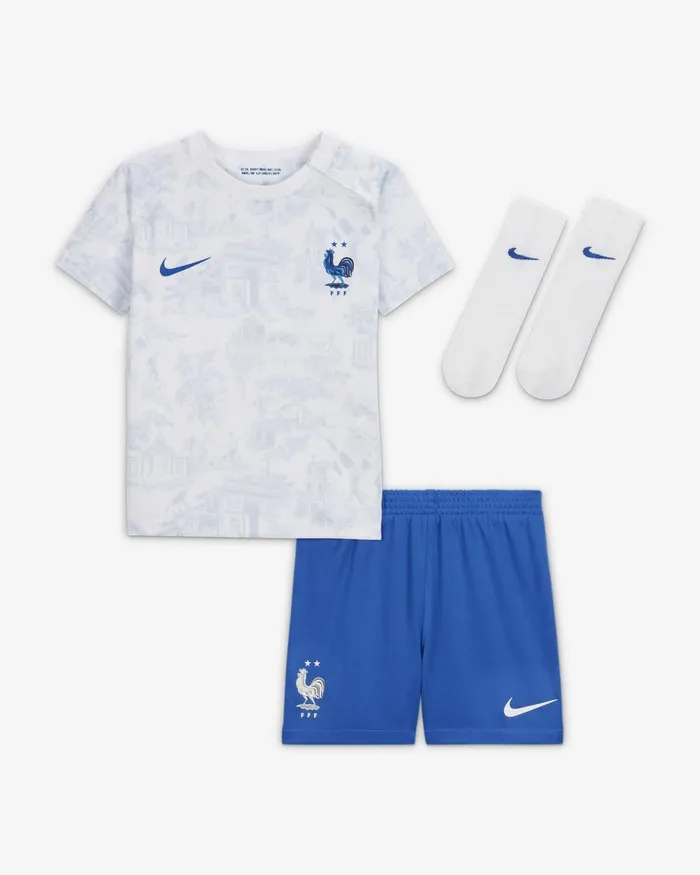 Kids Nike All Clothing France 202223 Away Whitegame Royalwhitegame Royal