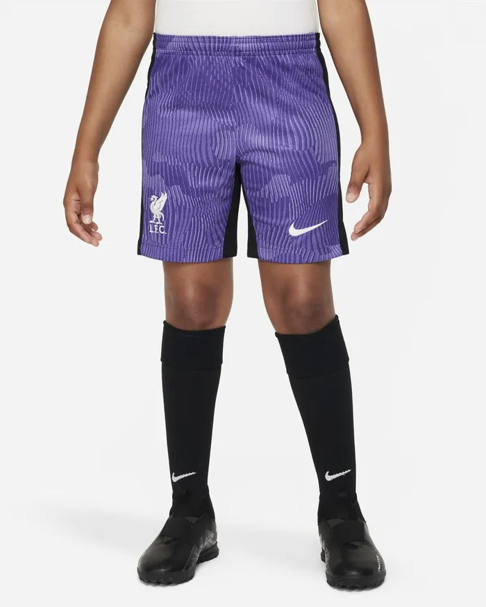 Kids Nike All Clothing Liverpool FC 202324 Stadium Third Space Purplecourt Purplewhite
