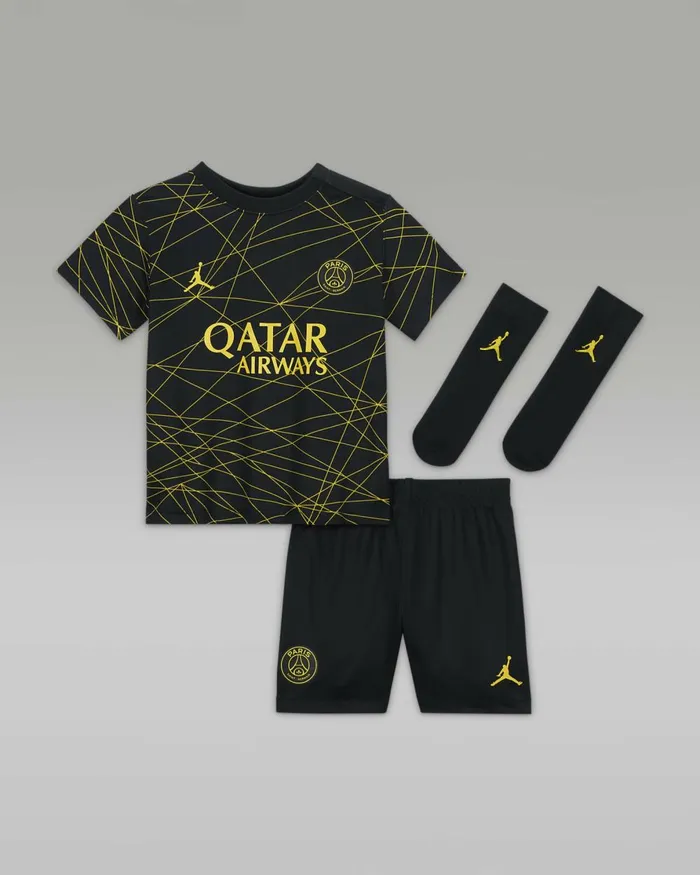 Kids Nike All Clothing Paris SaintGermain 202223 Fourth Blacktour Yellowtour Yellow
