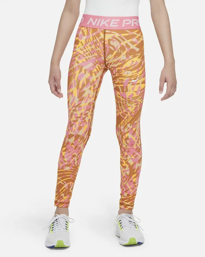Kids Nike All Clothing Pro Monarchcoral Chalkwhite
