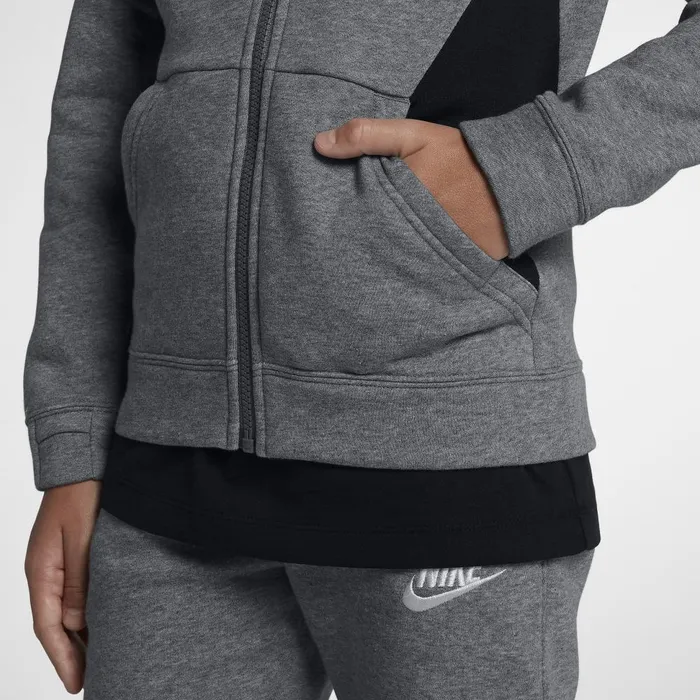 Kids Nike All Clothing Sportswear Carbon Heatherblackwhite