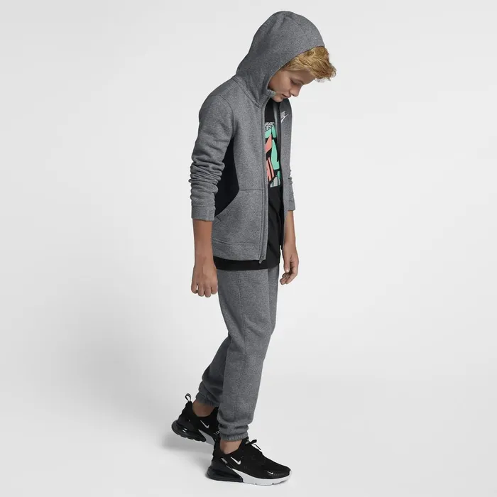 Kids Nike All Clothing Sportswear Carbon Heatherblackwhite