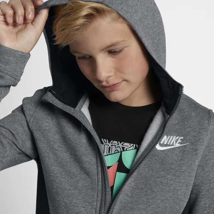 Kids Nike All Clothing Sportswear Carbon Heatherblackwhite