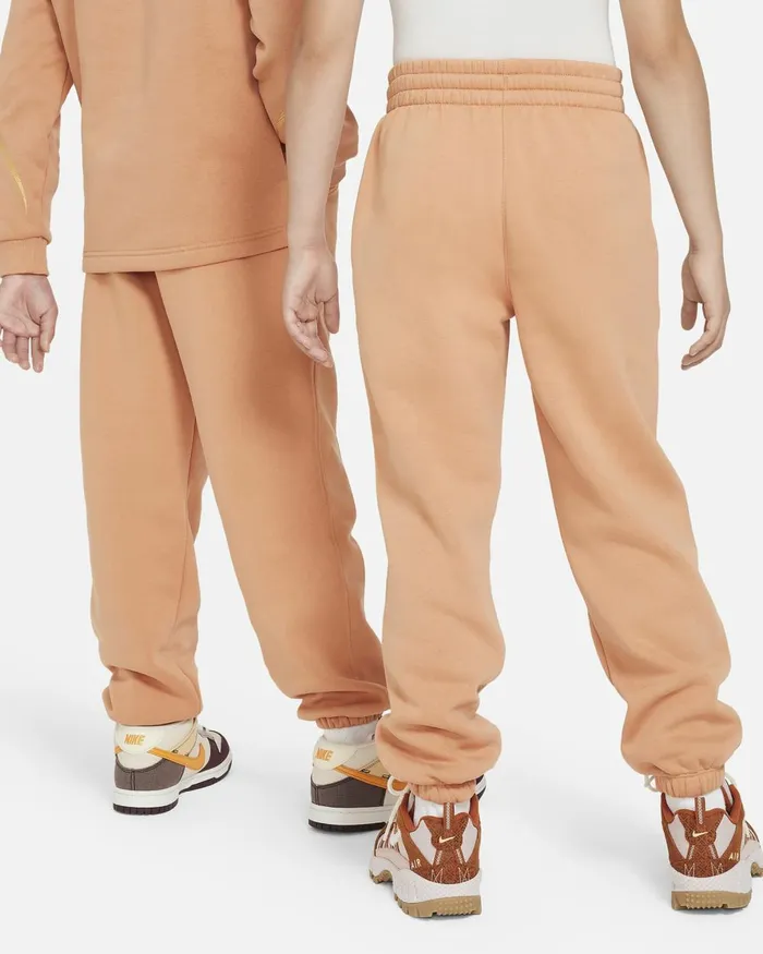 Kids Nike All Clothing Sportswear Club Fleece Amber Brownmetallic Gold