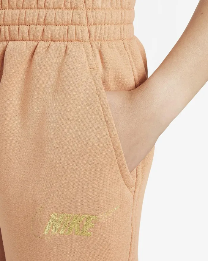 Kids Nike All Clothing Sportswear Club Fleece Amber Brownmetallic Gold