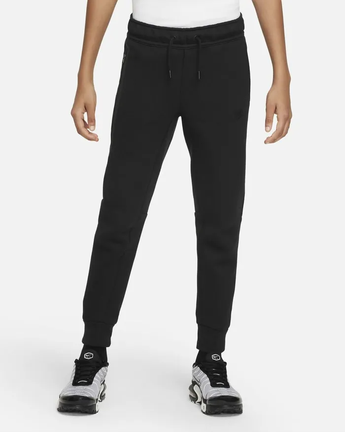 Kids Nike Older Kids 7 8211 15 Years Sportswear Tech Fleece Blackblackblack