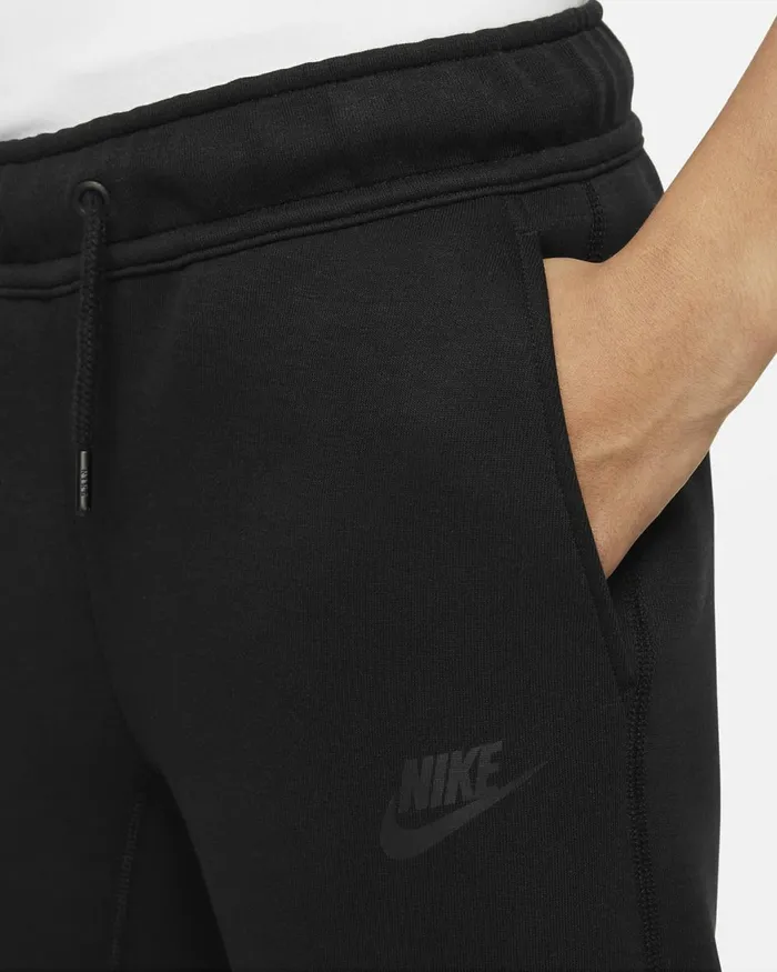 Kids Nike Older Kids 7 8211 15 Years Sportswear Tech Fleece Blackblackblack