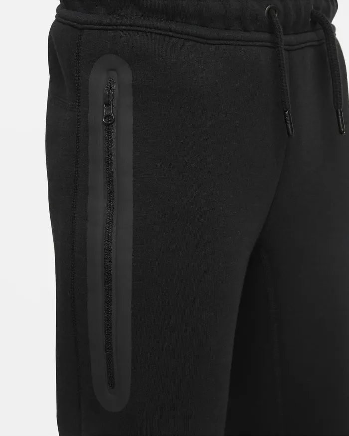Kids Nike Older Kids 7 8211 15 Years Sportswear Tech Fleece Blackblackblack