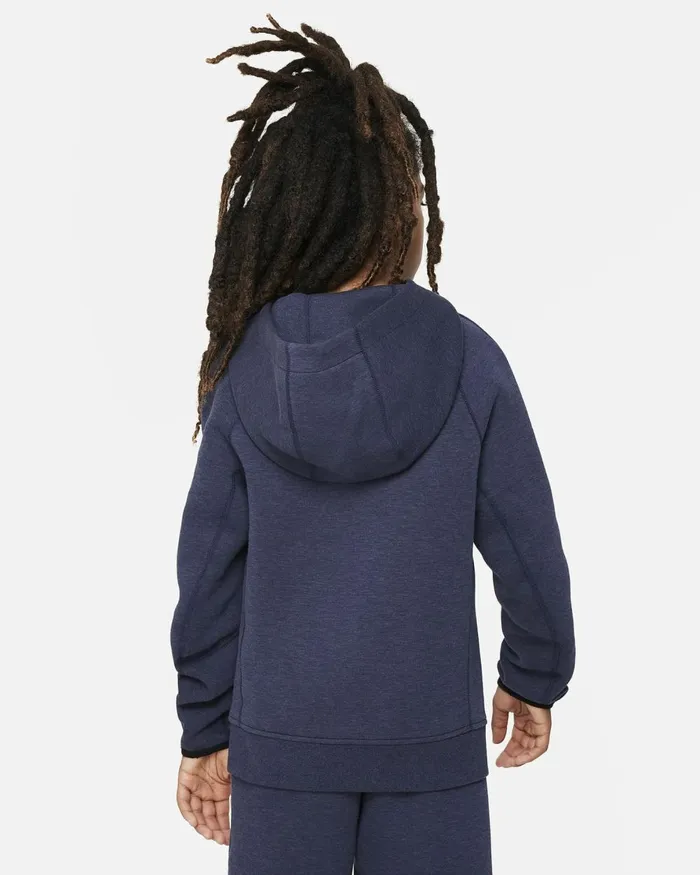 Kids Nike Older Kids 7 8211 15 Years Sportswear Tech Fleece Obsidian Heatherblack