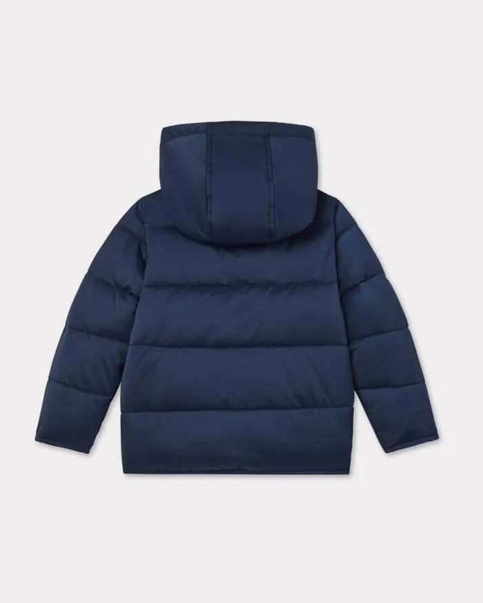 Kids Padded Waterproof Jacket Blue Black Kenzo Jackets And Coats