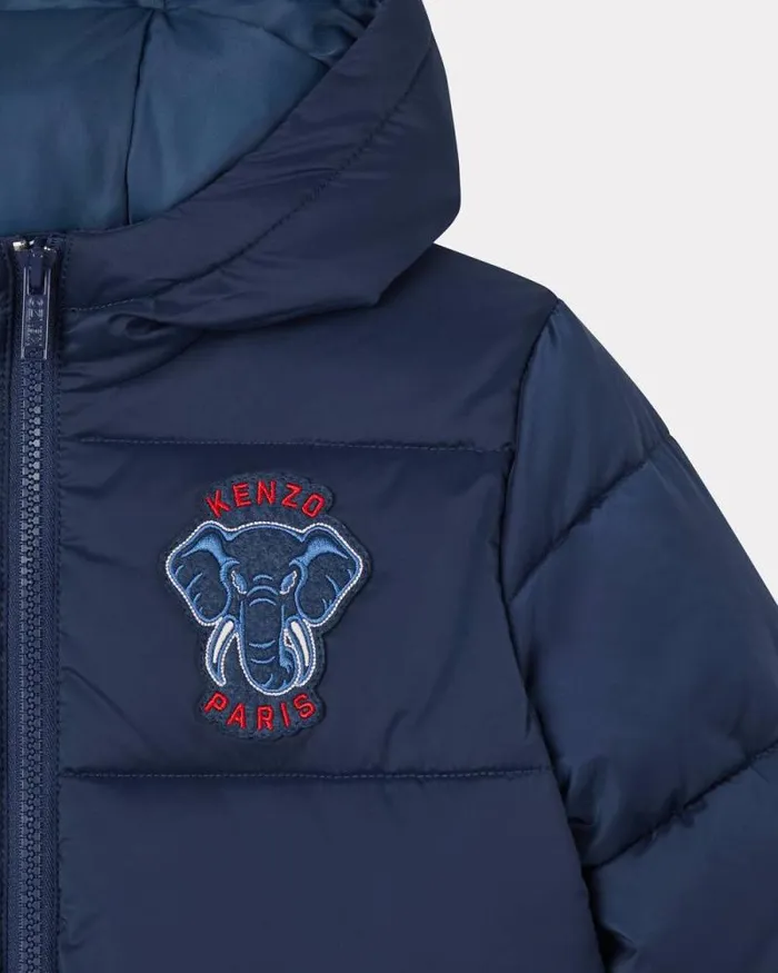 Kids Padded Waterproof Jacket Blue Black Kenzo Jackets And Coats