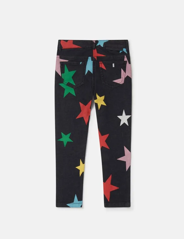 Kids Star Pattern Denim Jeans Multicolour Stella McCartney Pants and Shorts Kids Star Pattern Denim Jeans Multicolour Stella McCartney Pants and Shorts
