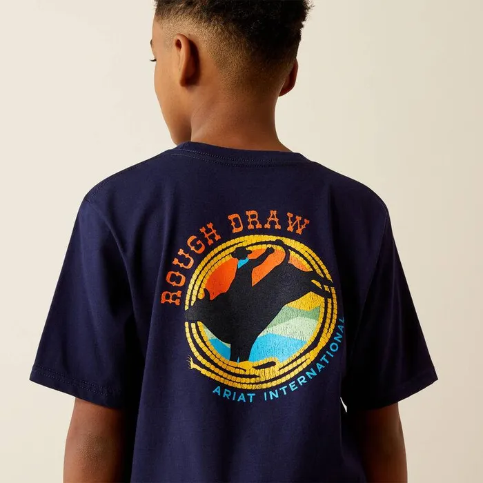 Kids TShirts and Polos Ariat Ariat Rough Draw TShirt Classic Blue