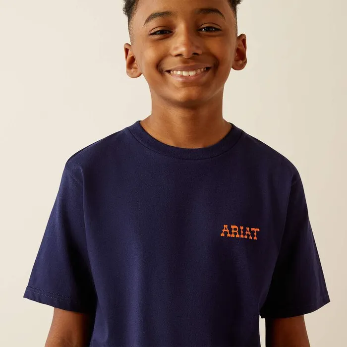Kids TShirts and Polos Ariat Ariat Rough Draw TShirt Classic Blue