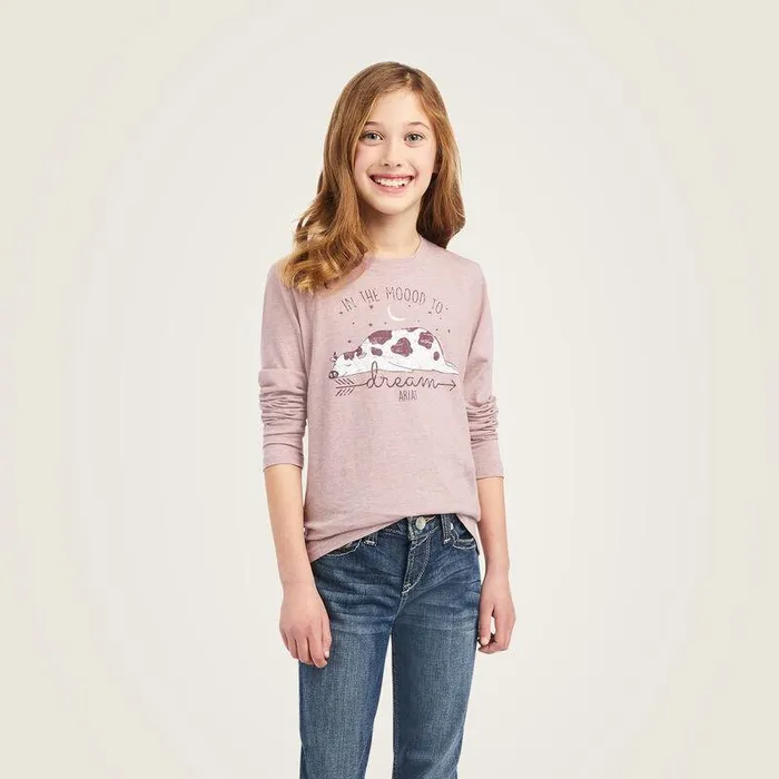 Kids TShirts and Polos Ariat REAL Dreamin Mood Shirt Nostalgia Rose