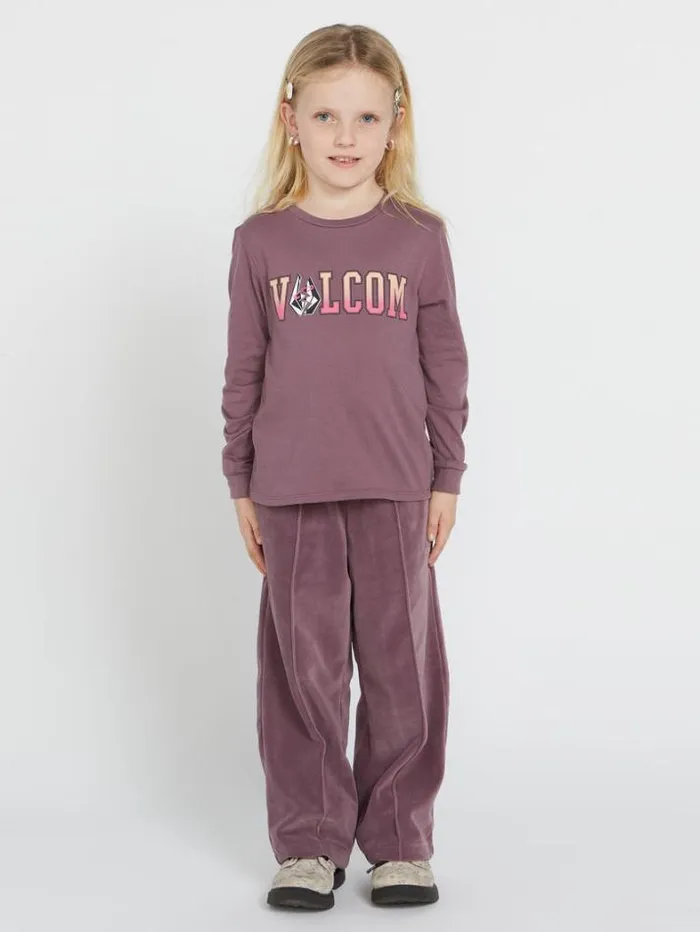 Kids TShirts and Tanks Volcom Girls Made From Stoke Long Sleeve Shirt 8211 Acai