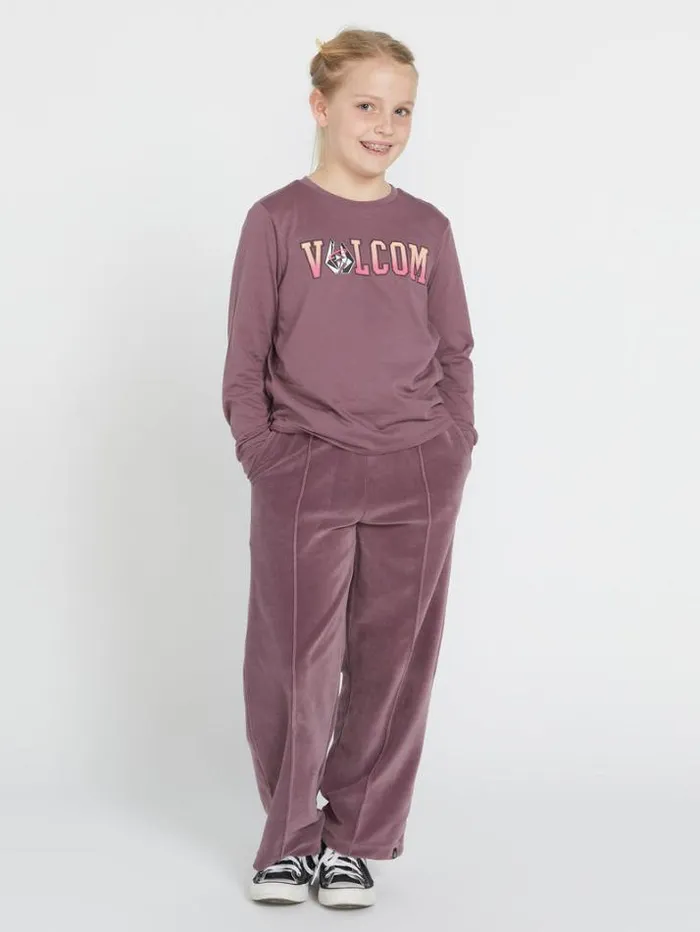 Kids TShirts and Tanks Volcom Girls Made From Stoke Long Sleeve Shirt 8211 Acai