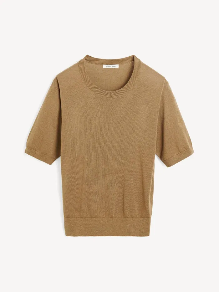 Knitwear Women By Malene Birger Lelle Sweater Light Brown Knitwear Women By Malene Birger Lelle Sweater Light Brown