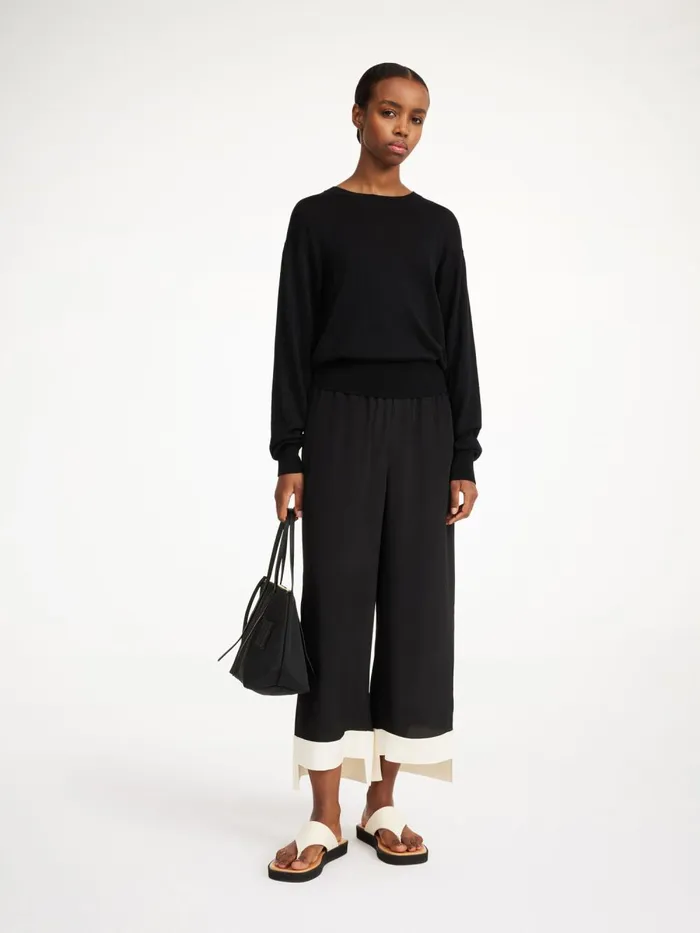 Knitwear Women By Malene Birger Mantea Woolblend Sweater Black