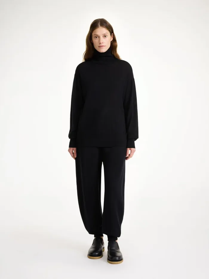 Knitwear Women By Malene Birger Mohsen Turtleneck Sweater Black