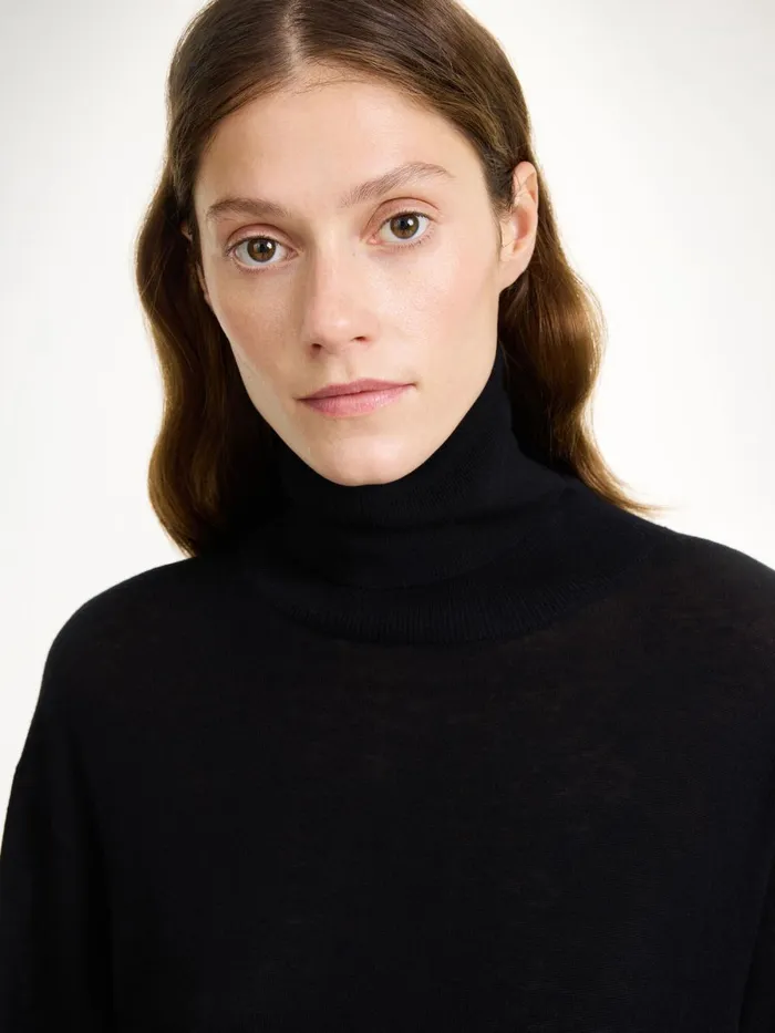 Knitwear Women By Malene Birger Mohsen Turtleneck Sweater Black Knitwear Women By Malene Birger Mohsen Turtleneck Sweater Black