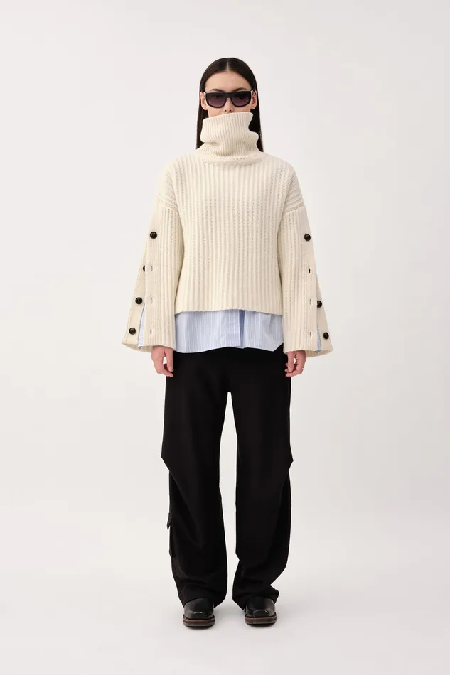 Knitwear Wonhundred Women Henley Ff White