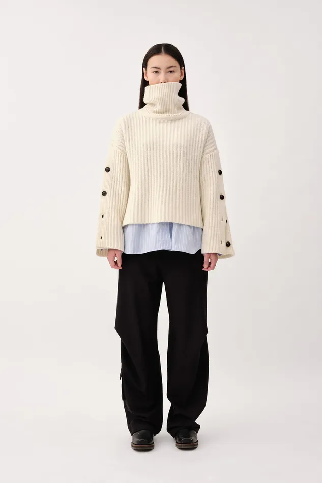 Knitwear Wonhundred Women Henley Ff White