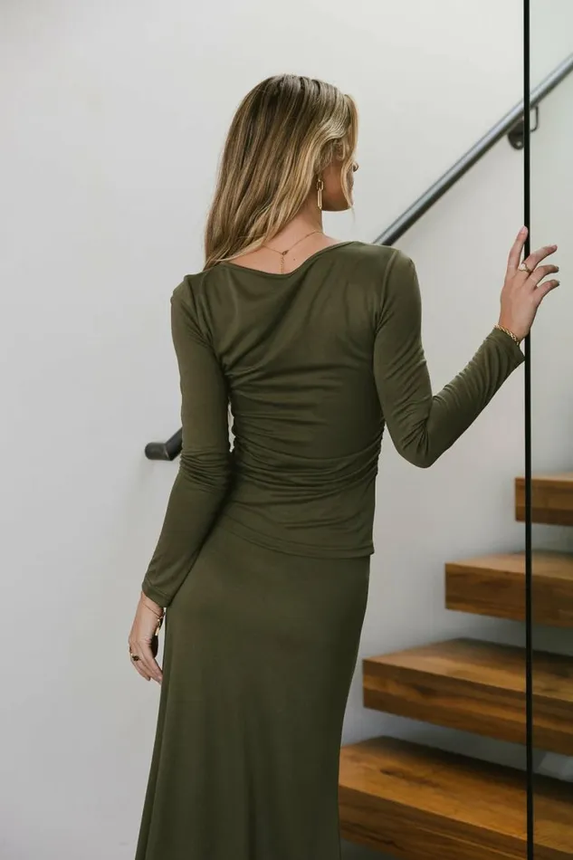 Krista Top In Olive Olive Women Bohme Sets