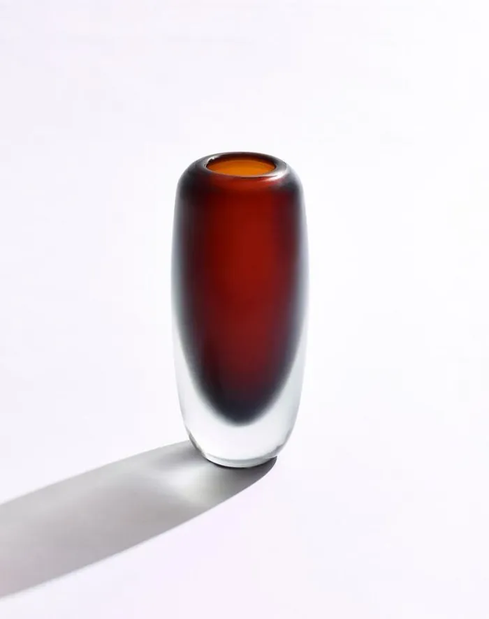 Lafayette 148 New York Cilindro Vase X Murano Glass Ambra Accessories Home