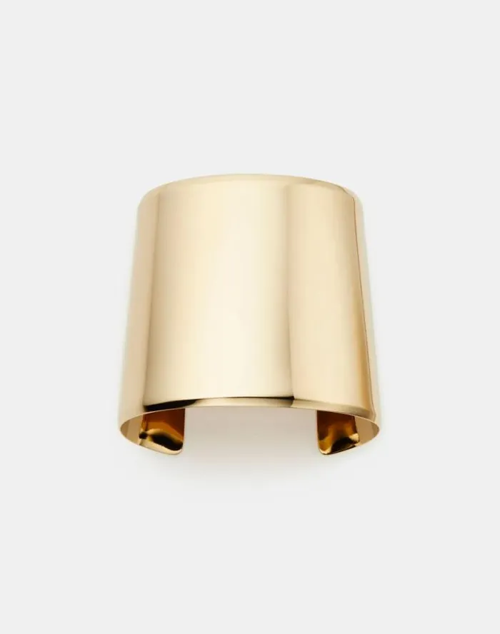 Lafayette 148 New York Lune Brass Cuff Bracelet Pale Gold Accessories Jewelry