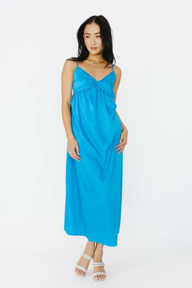 Lainey Midi Dress Blue Women Bohme Dresses