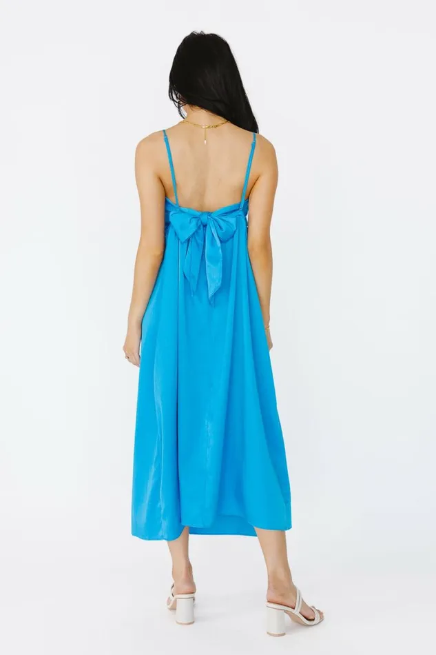 Lainey Midi Dress Blue Women Bohme Dresses