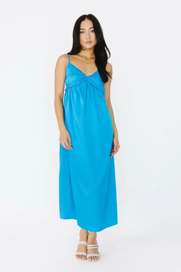 Lainey Midi Dress Blue Women Bohme Dresses