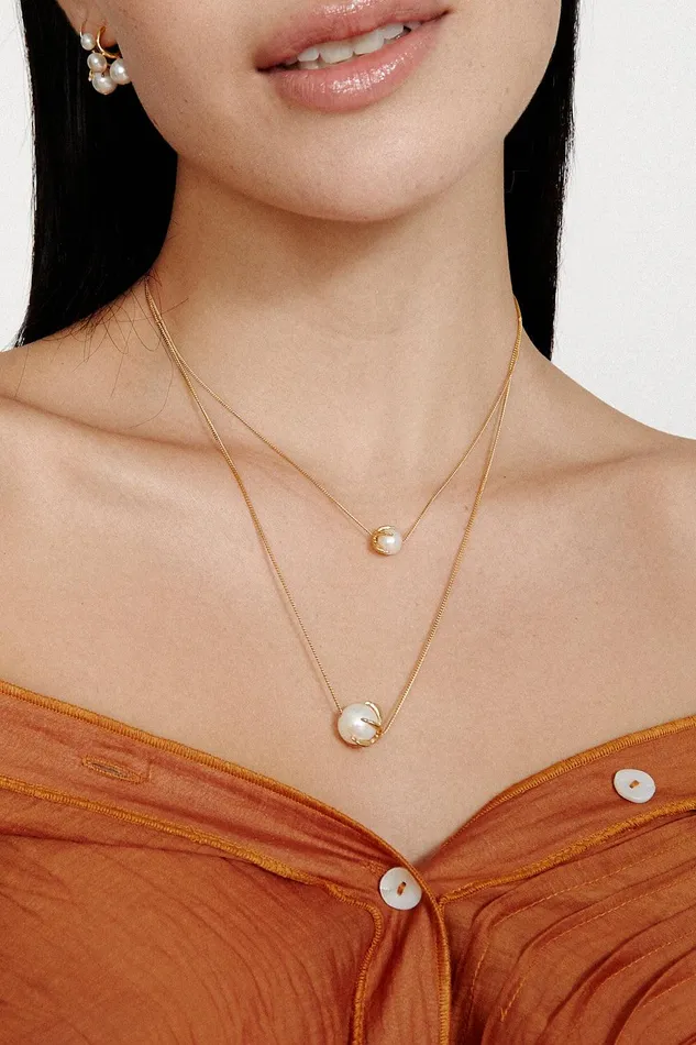 Lark Necklace White Pearl Women Chan Luu Necklaces