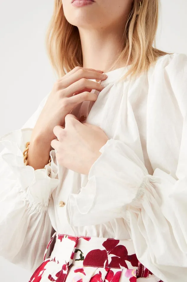 Le Corsaire Blouse White Women Aje Tops