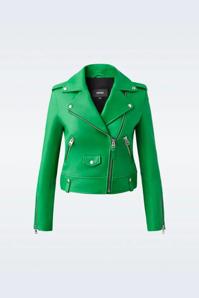 Leather Jackets Women Mackage BAYA R Leather Biker Jacket Black Leather Jackets Women Mackage BAYA R Leather Biker Jacket Black